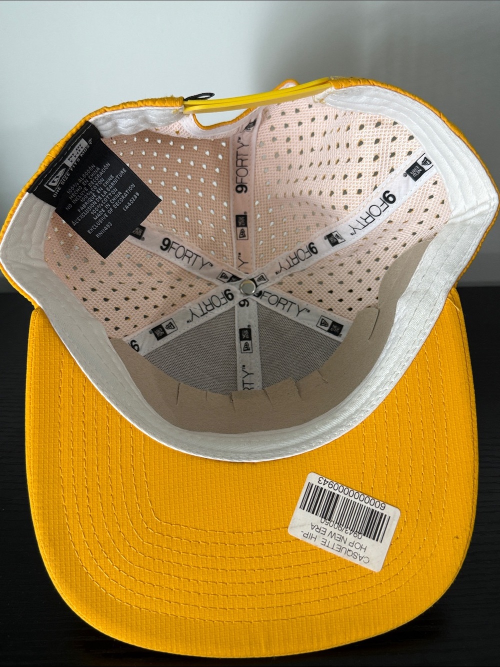Los Angeles Lakers Gold New Era 9FORTY Adjustable Hat NBA Snapback Performance - Picture 5 of 6